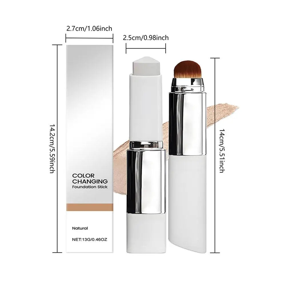 2-in-1 Color-Changing Foundation Stick For All Skin Types