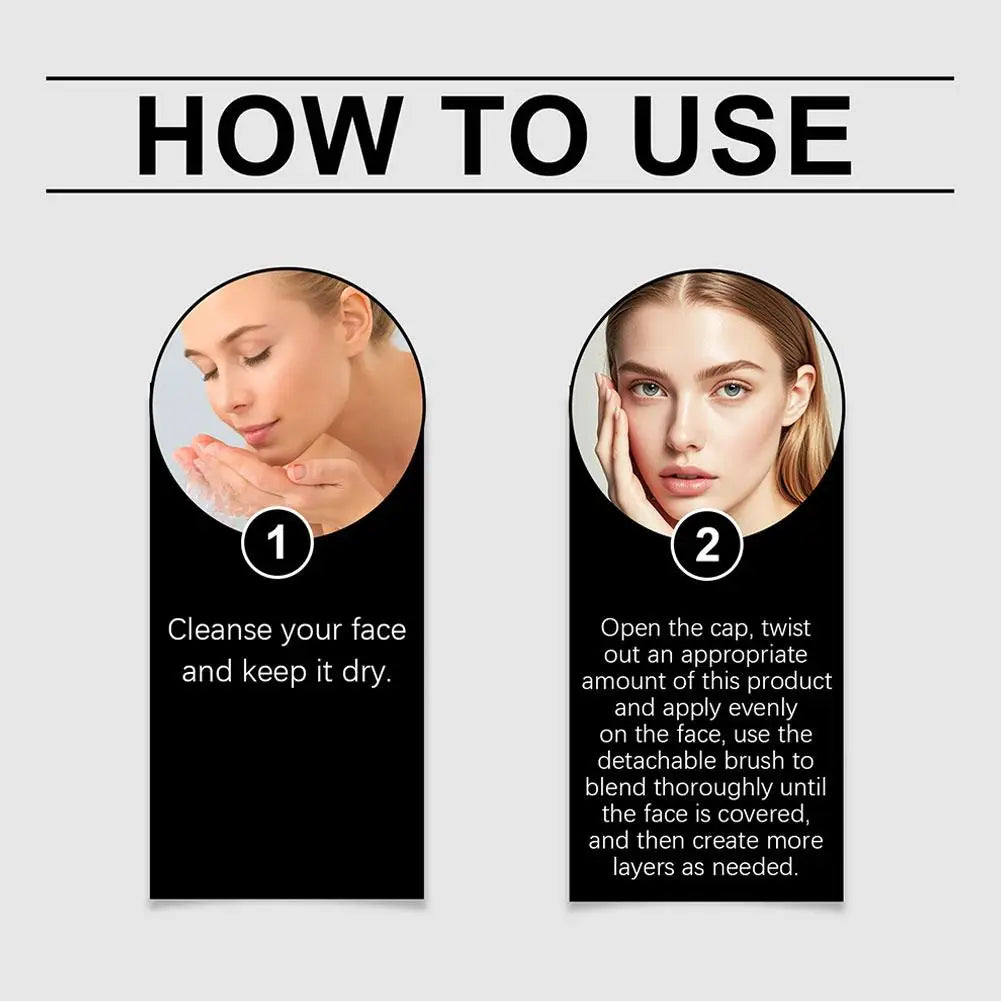 2-in-1 Color-Changing Foundation Stick For All Skin Types