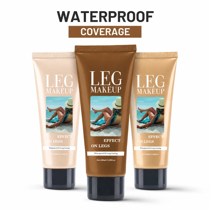LegAura™ Waterproof Body Veil – Full Coverage Leg Concealer Cream for Flawless, Smooth & Naturally Glowing Legs