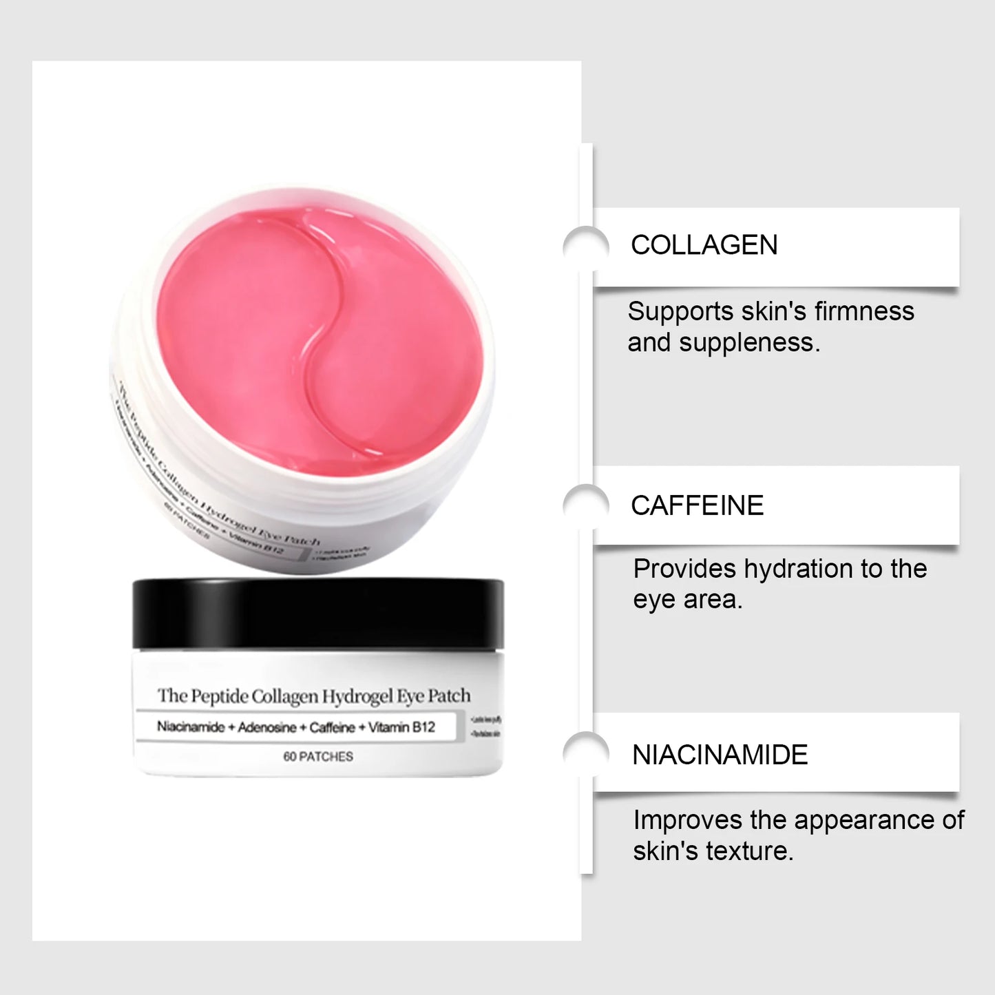 Peptide Collagen Hydrogel Eye Patch