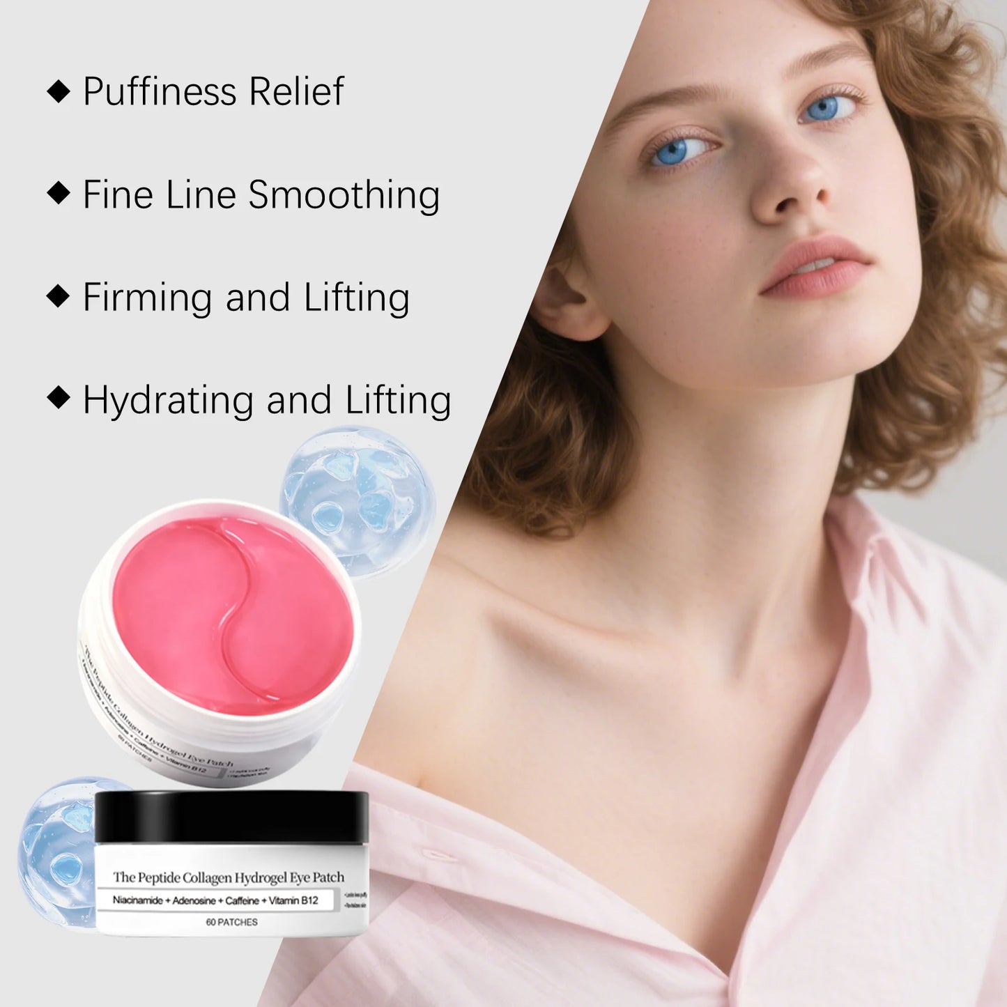 Peptide Collagen Hydrogel Eye Patch